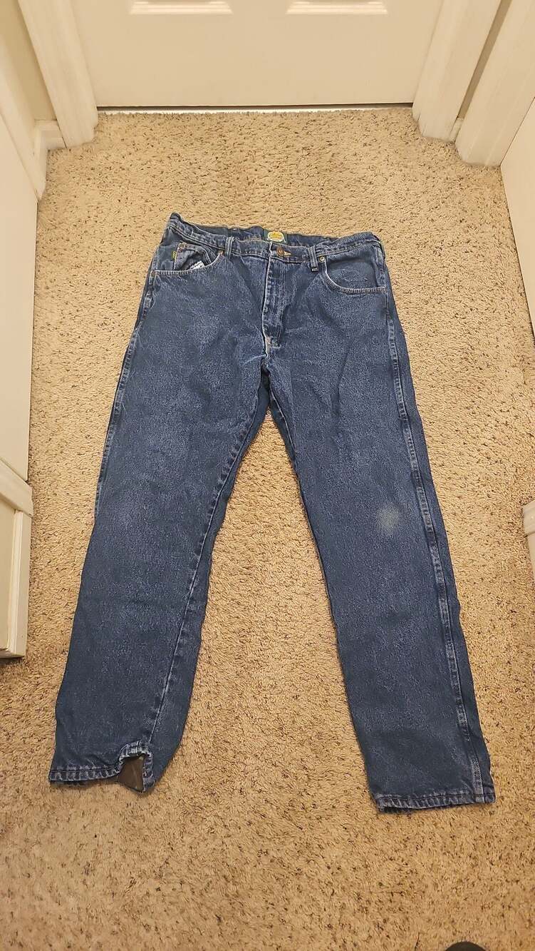 Cabela's Flannel Lined Rugged Denim Jeans 36x32